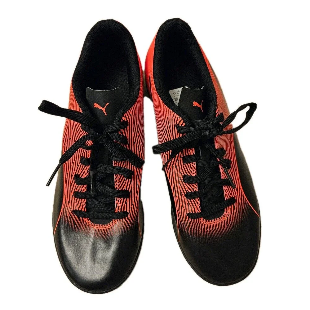 Puma Spirit II TT Soccer Cleats Black Red, Size 7